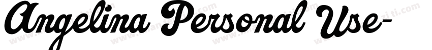 Angelina Personal Use字体转换